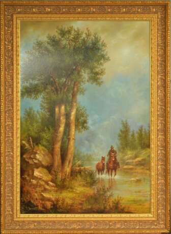 Landscape with a horseman 21th century - photo 1