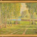 Landscape with a birch grove Early 20th century - photo 1