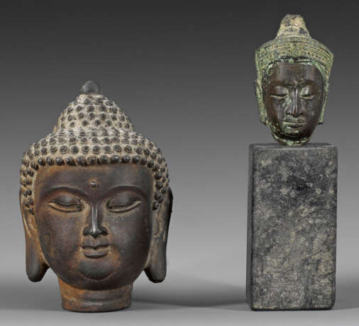 Zwei Buddha-Köpfe - photo 1