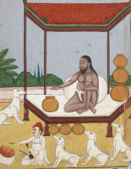 Fünf indische und persische Buchmalereien