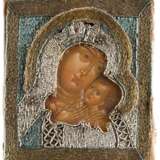 AN ICON OF THE KORSUNKSKAYA MOTHER OF GOD WITH EMBROIDERED OKLAD - photo 1
