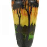 Keulenförmige Vase mit Abendlandschaft - photo 1
