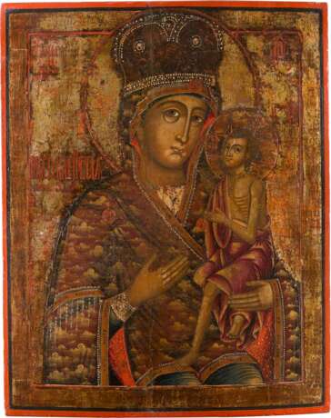 A LARGE ICON SHOWING THE MOTHER OF GOD 'O VSEPYETAYA MATI' (O ALL-HYMNED MOTHER) - photo 1