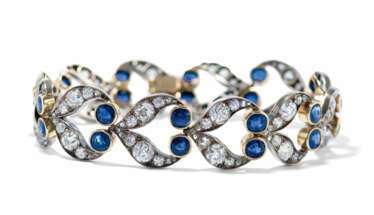 Diamant-Saphir-Bracelet