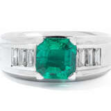 Feiner Smaragd-Diamant-Ring - photo 1