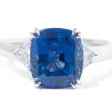 Ceylon-Saphir-Diamant-Ring - photo 1