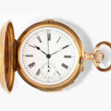 Gold-Savonette mit Minutenrepetition und Chronograph, um 1900 - фото 1