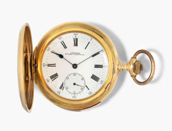 Longines, Gold-Savonette mit Minutenrepetition, um 1900 - фото 1