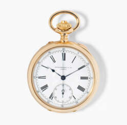 Patek Philippe, Gold-Taschenuhr mit Chronograpph, um 1905