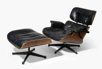 Charles & Ray Eames, Lounge Chair "670" mit Ottoman "671"