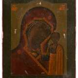 AN ICON OF THE KAZANSKAYA MOTHER OF GOD WITH SILVER-GILT OKLAD - photo 2