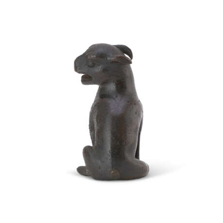 TWO BRONZE FIGURES OF DOGS - photo 2