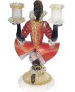 Product catalog. Murano glass figurine candlestick