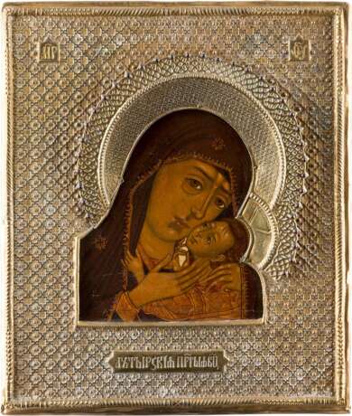 AN ICON SHOWING THE KORSUNSKAYA MOTHER OF GOD WITH RIZA - фото 1