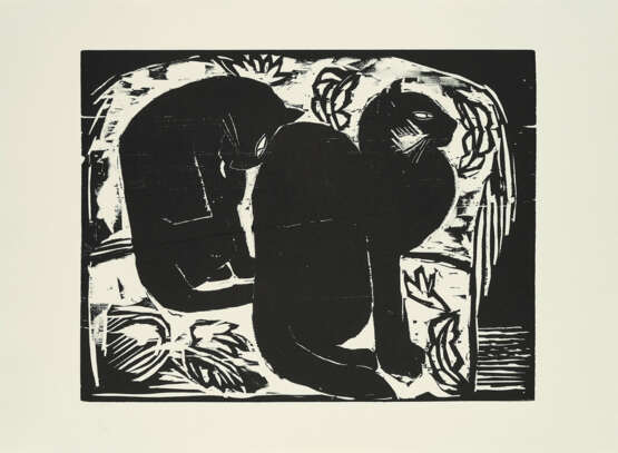 Karl Schmidt-Rottluff. Katzen I - photo 1