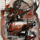 Ulla Martinmaki Nude Painting Mixed Media 21st Century Finland Paper 21th century - photo 1