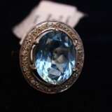 Ring with diamonds topaz Gold Other style 21th century - photo 2