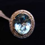 Ring with diamonds topaz Gold Other style 21th century - photo 4