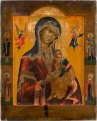 A FINE AND LARGE ICON OF THE MOTHER OF GOD OF PASSION