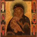 AN ICON OF THE VLADIMIRSKAYA MOTHER OF GOD - фото 1