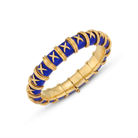 TIFFANY & CO., JEAN SCHLUMBERGER ENAMEL 'CROISILLON' BANGLE - photo 1