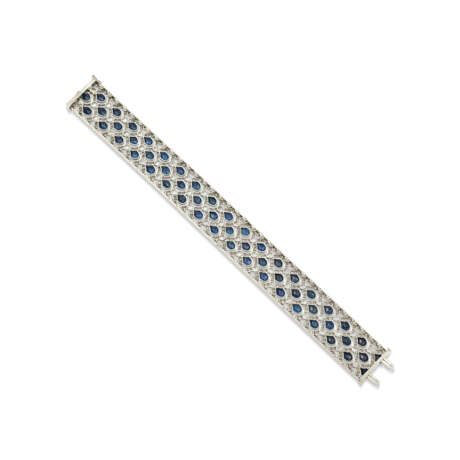 MAUBOUSSIN ART DECO SAPPHIRE AND DIAMOND BRACELET - photo 2