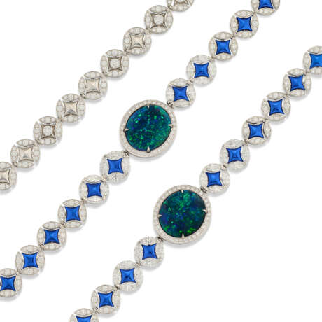 LOUIS VUITTON OPAL AND DIAMOND 'GALAXIE MONOGRAM' NECKLACE - Foto 3