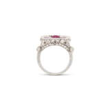 NO RESERVE | EARLY 20TH CENTURY RUBY AND DIAMOND RING - photo 3