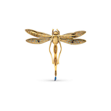 THREE GEM-SET AND DIAMOND DRAGONFLY BROOCHES - photo 5