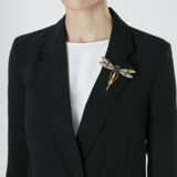 THREE GEM-SET AND DIAMOND DRAGONFLY BROOCHES - photo 8