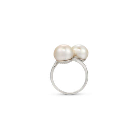 NATURAL PEARL AND DIAMOND RING - фото 3