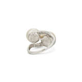 NATURAL PEARL AND DIAMOND RING - photo 4