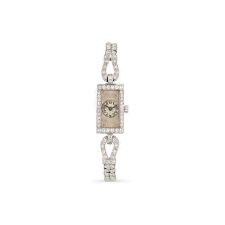 NO RESERVE | EARLY 20TH CENTURY LADY'S DIAMOND WRISTWATCH - фото 1