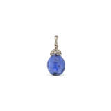 SAPPHIRE AND DIAMOND PENDANT - photo 2