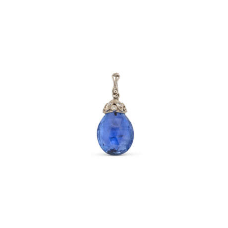 SAPPHIRE AND DIAMOND PENDANT - фото 2