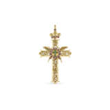 EARLY 20TH CENTURY GEM-SET LARGE PECTORAL CROSS PENDANT - Foto 1