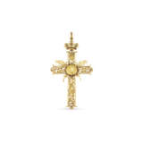 EARLY 20TH CENTURY GEM-SET LARGE PECTORAL CROSS PENDANT - Foto 2