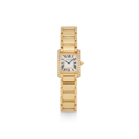 CARTIER LADY'S GOLD AND DIAMOND 'TANK AMÉRICAINE' WRISTWATCH, REF. 2385 - photo 1