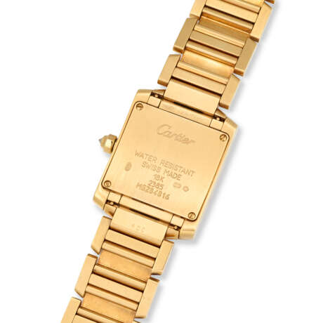 CARTIER LADY'S GOLD AND DIAMOND 'TANK AMÉRICAINE' WRISTWATCH, REF. 2385 - photo 3