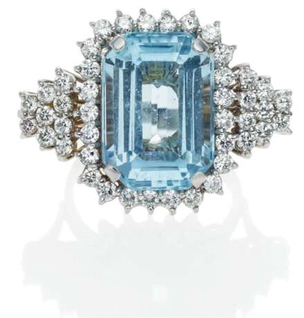 Diamant-Aquamarin-Ring - photo 1