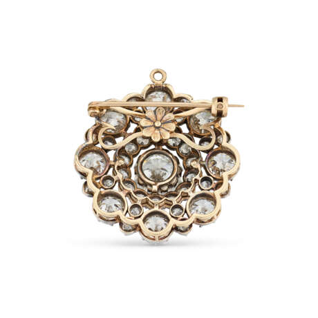 LATE 19TH CENTURY DIAMOND BROOCH/PENDANT - Foto 2