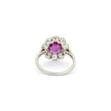 EARLY 20TH CENTURY RUBY AND DIAMOND RING - Foto 4