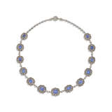 ANTIQUE SAPPHIRE AND DIAMOND NECKLACE - фото 1