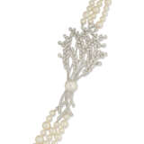 CHANEL CULTURED PEARL AND DIAMOND 'LES BLÉS MOISSON DES PERLES' NECKLACE AND BRACELET SET - Foto 4