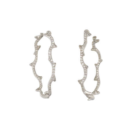 DIOR DIAMOND 'BOIS DE ROSE' EARRINGS - photo 1