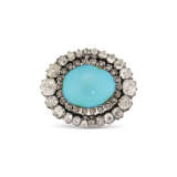 NO RESERVE | LATE 19TH CENTURY TURQUOISE AND DIAMOND BROOCH - Foto 1