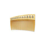 JEWELLED GOLD-MOUNTED TORTOISESHELL HAIR COMB - фото 2