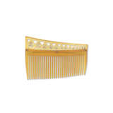 JEWELLED GOLD-MOUNTED TORTOISESHELL HAIR COMB - фото 3