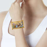 ANTIQUE MICROMOSAIC AND GOLD BANGLE - photo 4