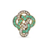 NO RESERVE | MID 19TH CENTURY EMERALD AND DIAMOND BROOCH - Foto 1